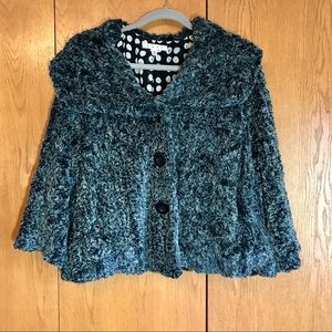 Chinchilly Faux Fur cape